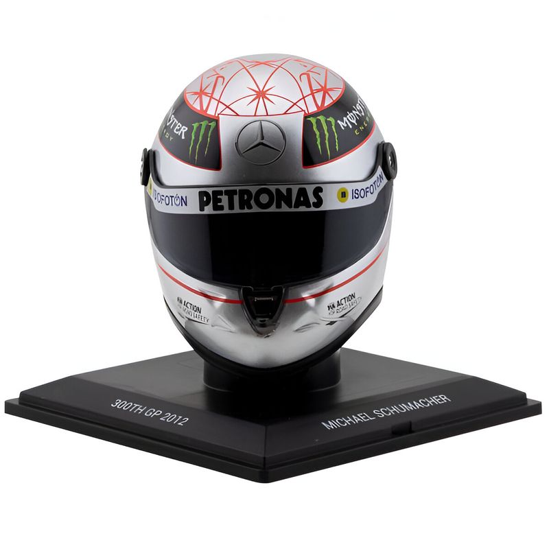 SCHUBERT - Casco Formula 1 Michael Schumacher 300GP Spa 2012 Escala 1:4