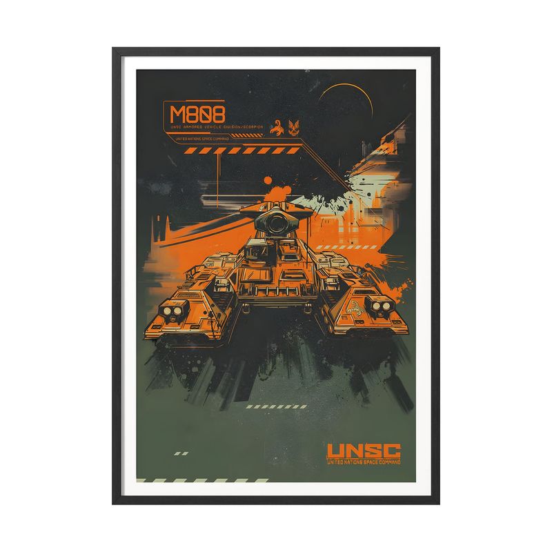 CREANGO - CUADRO POSTER HALO MASTER CHIEF TANQUE 33X43