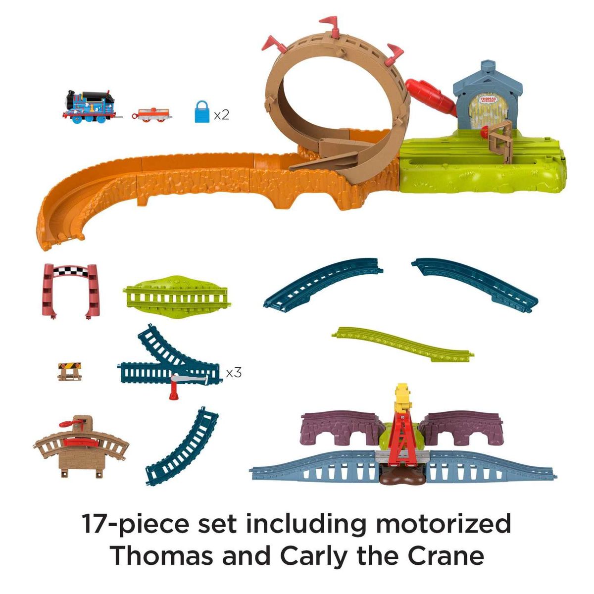 FISHER PRICE - Tren Thomas Motorizado Loop Patio De Mantenimiento Hhn25