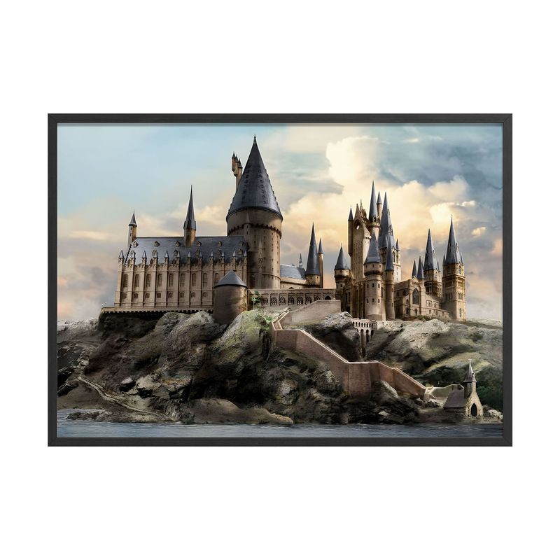 CREANGO - CUADRO POSTER CASTILLO HOGWARTS HARRY POTTER 33X43 DISEÑO 1