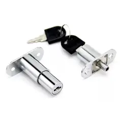 GENERICO - Cerradura Chapa Cajón Tipo Boton Para Muebles 1un