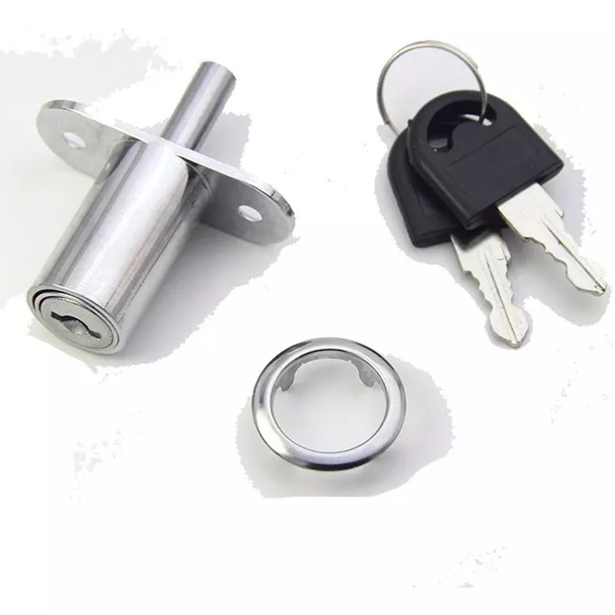 GENERICO - Cerradura  Chapa Cajón Tipo Boton Para Muebles 1un