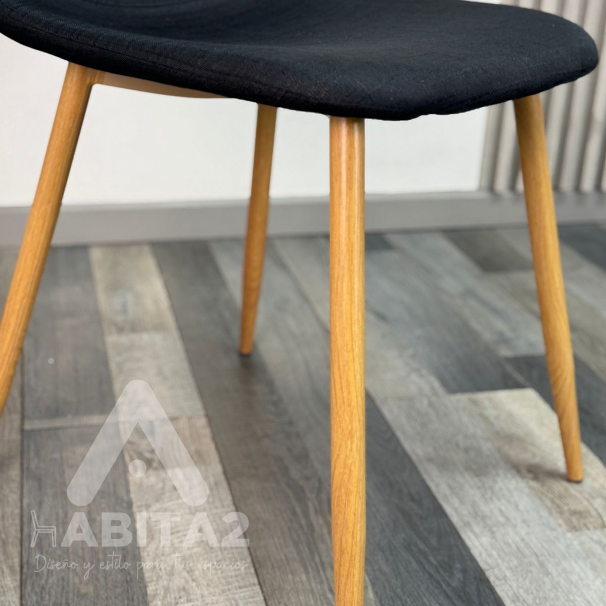 GENERICO - Pack de 2 Silla de Comedor Trendy Top Negro