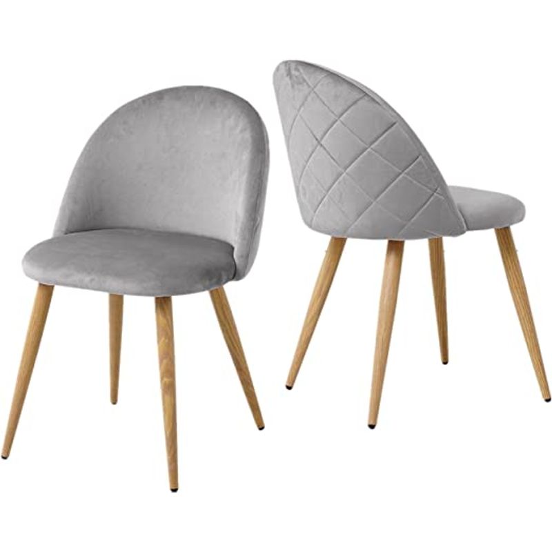 GENERICO - Pack de 2 Sillas estilo nórdico - Gris