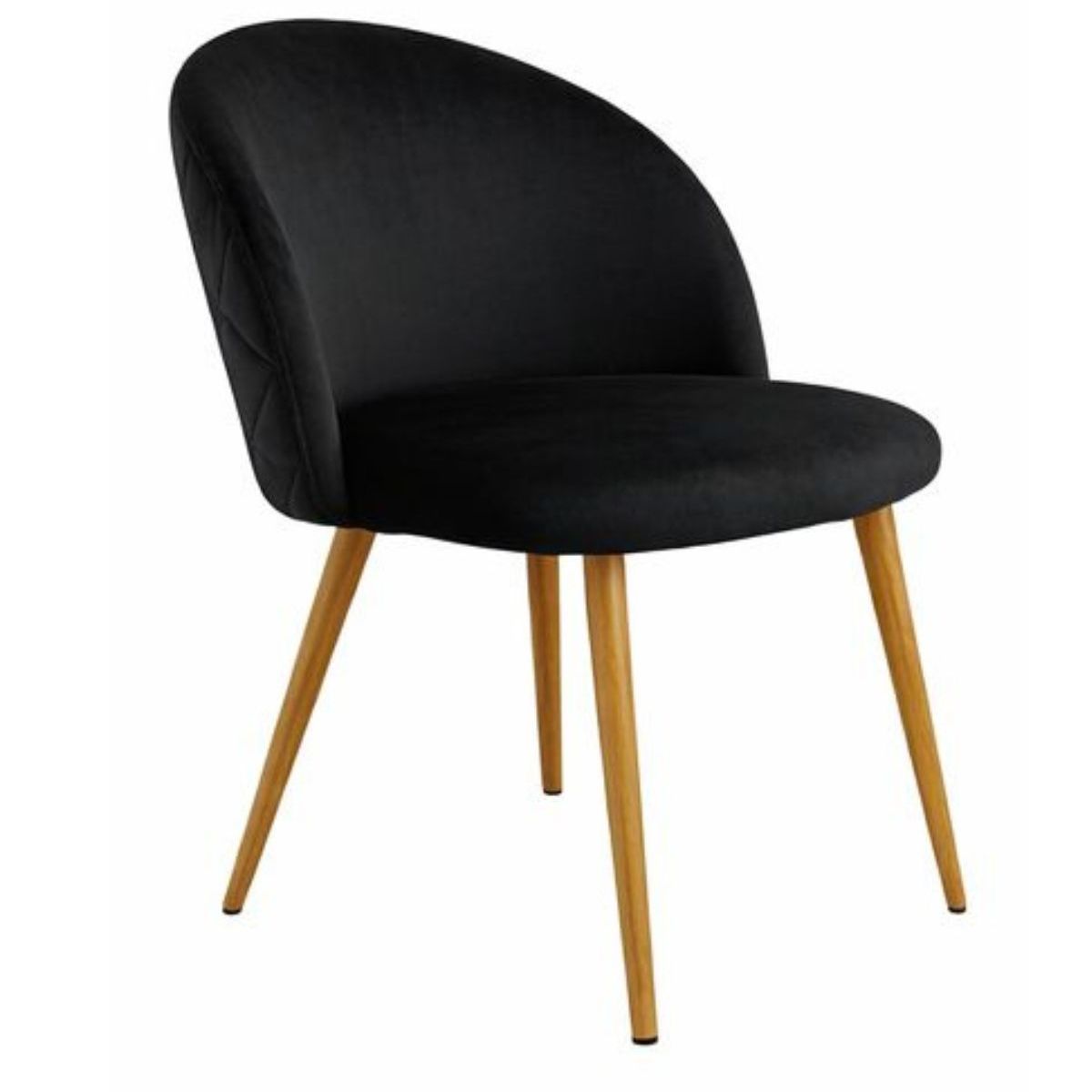 HABITA2 CHILE - Pack 2 Silla Nordic  Felpa patas simil madera