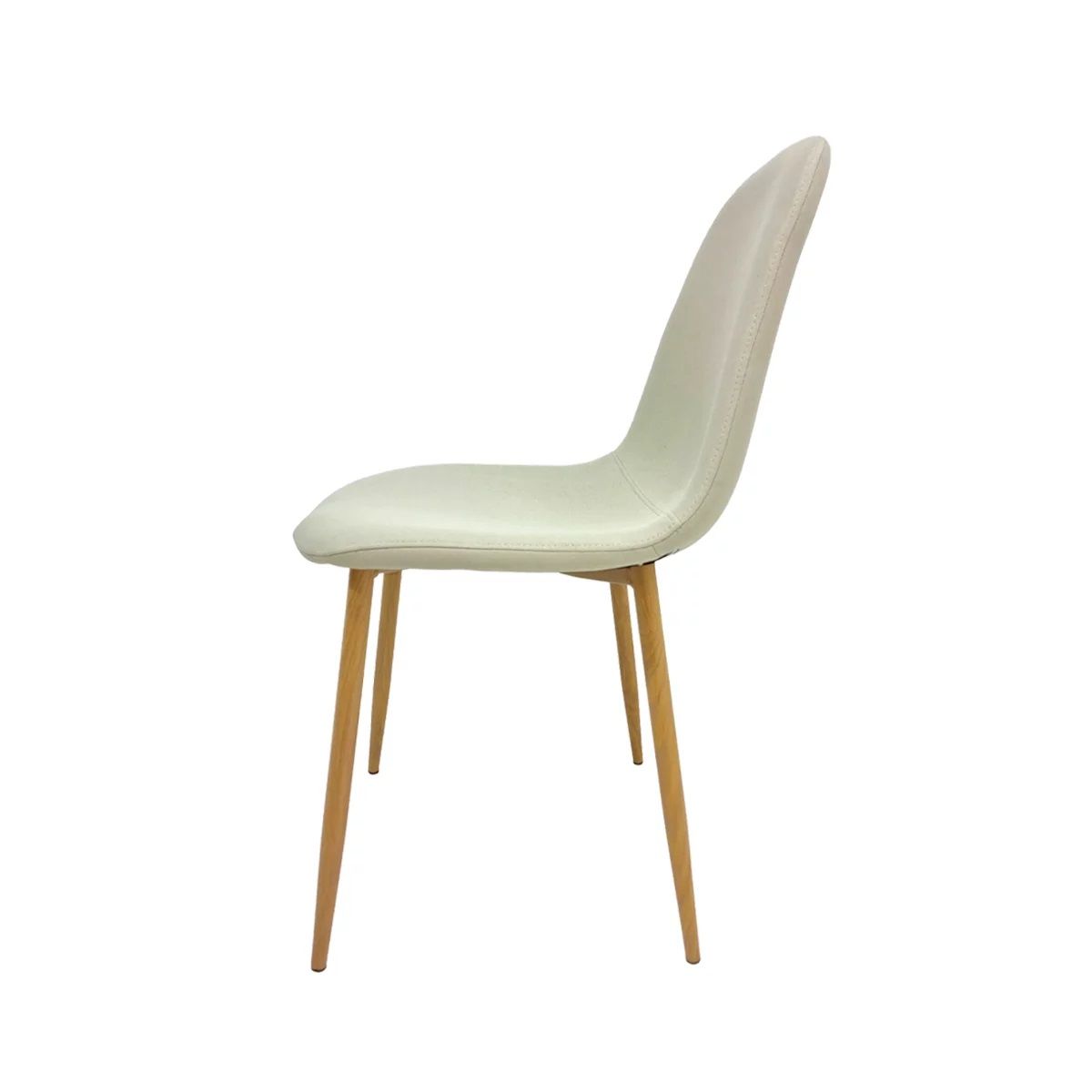 GENERICO - Pack de 4 Silla de Comedor Trendy Top Blanco Crudo