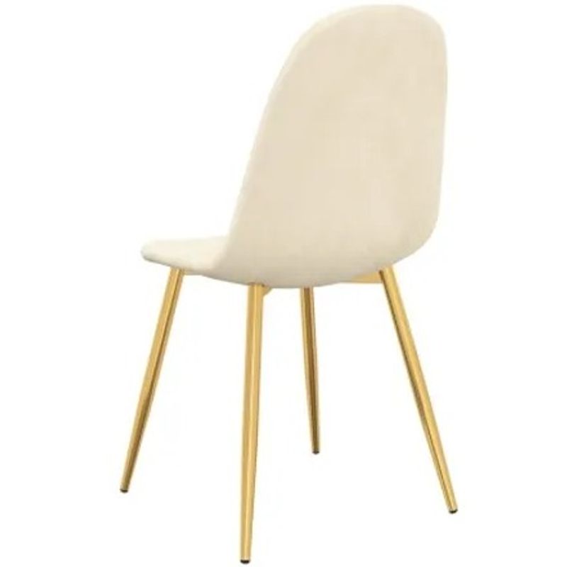 GENERICO - Silla de Comedor Trendy Terciopelo Beige