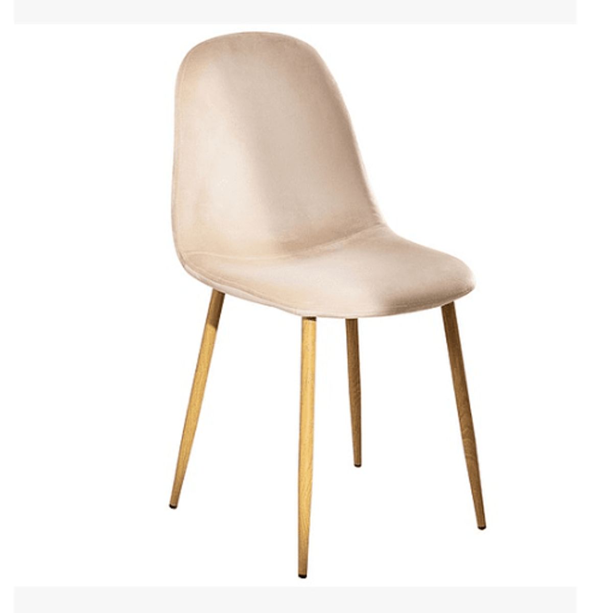 HABITA2 CHILE - Silla de Comedor Trendy Terciopelo Beige