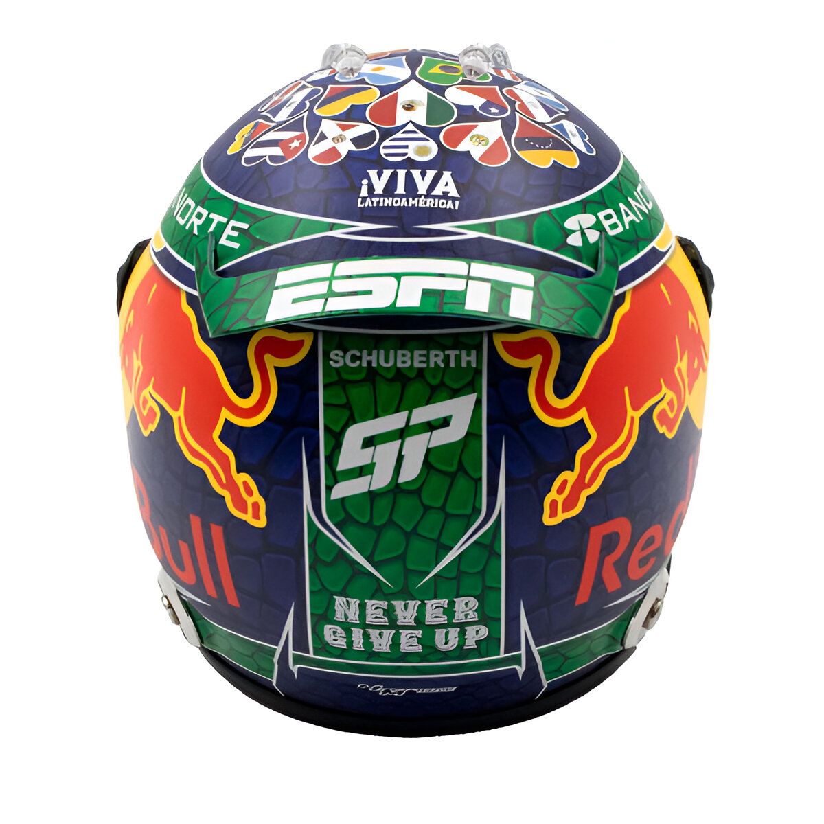 SCHUBERT - Casco F1 Redbull Sergio Checo Perez Gp Miami 2024 Escala 1:2