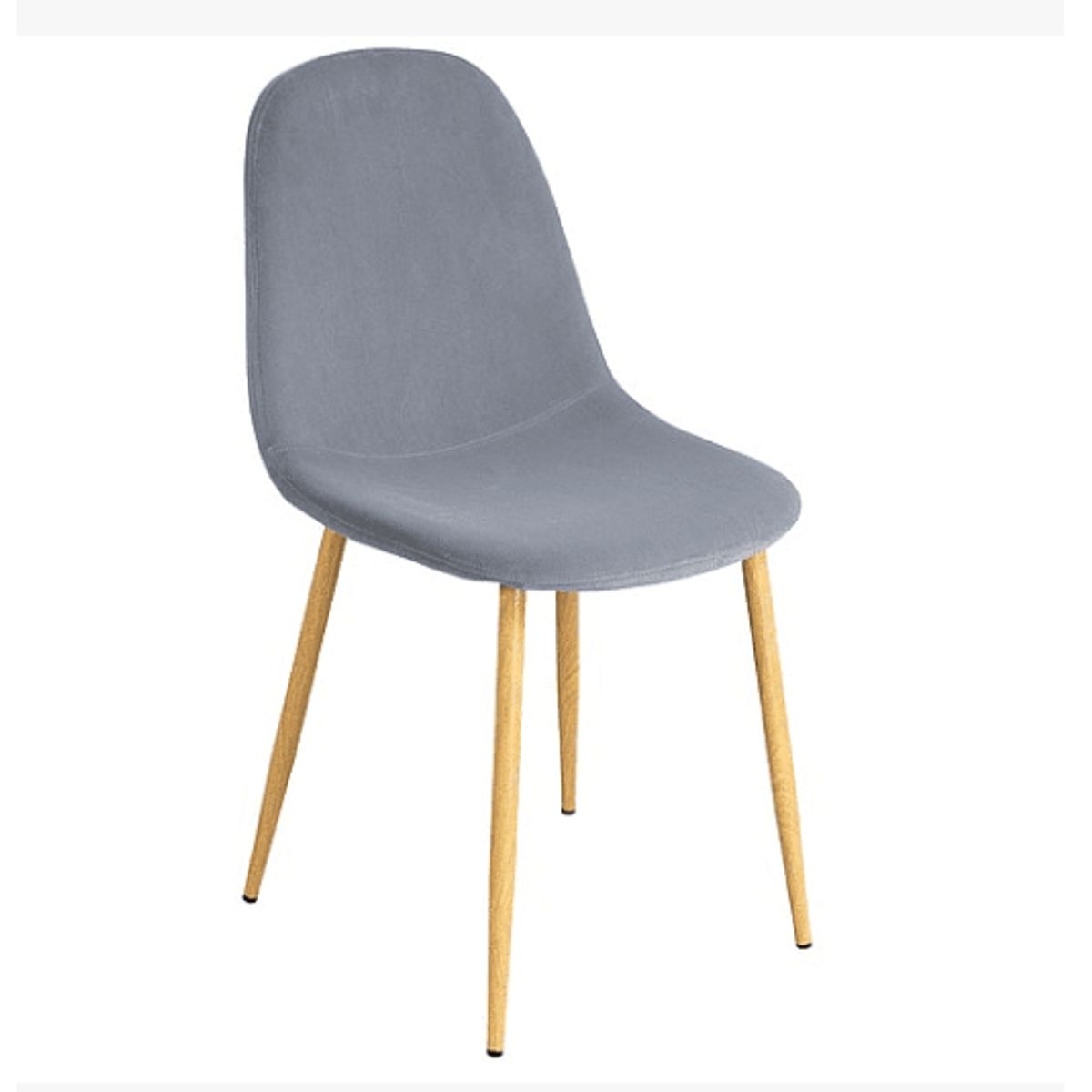 HABITA2 CHILE - Pack de 4 Silla de Comedor Trendy Terciopelo Gris