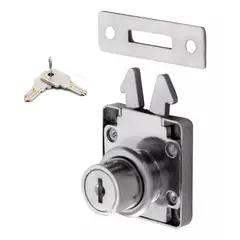 GENERICO - Cerradura Chapa Puerta Corredera Armario Cilindro. 19 mm