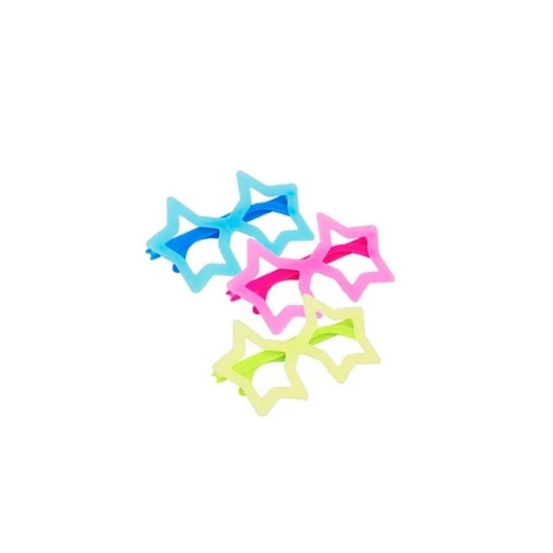 GENERICO - Lentes Fiesta Fluor Estrella 6pcs