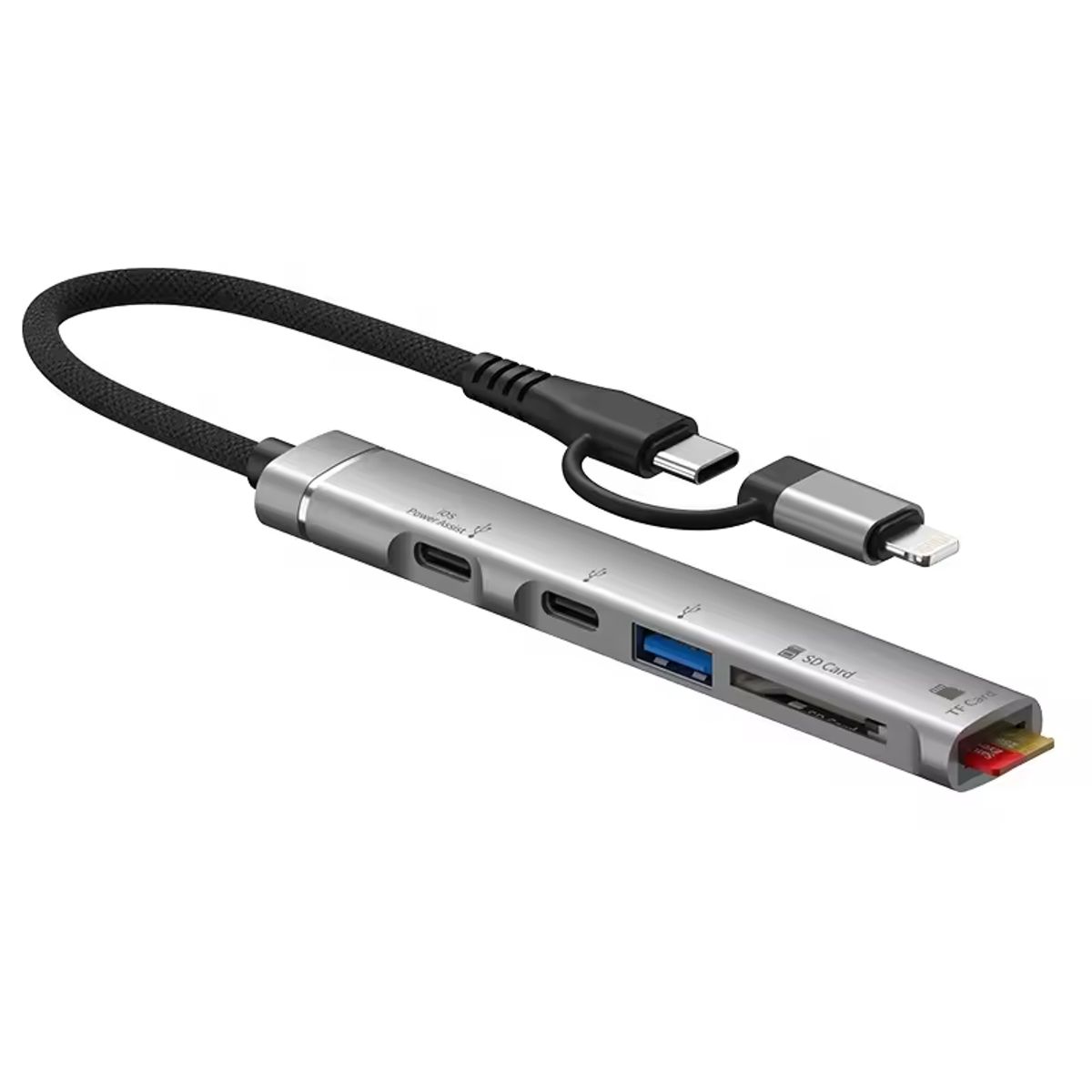 GENERICO - Hub Adaptador Usb C Para iPhone iPad Macbook Notebook