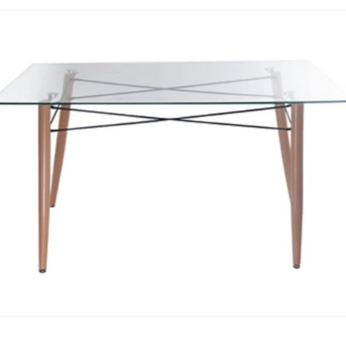 HABITA2 CHILE - Mesa de comedor Rectangular Charles 140cm -Vidrio