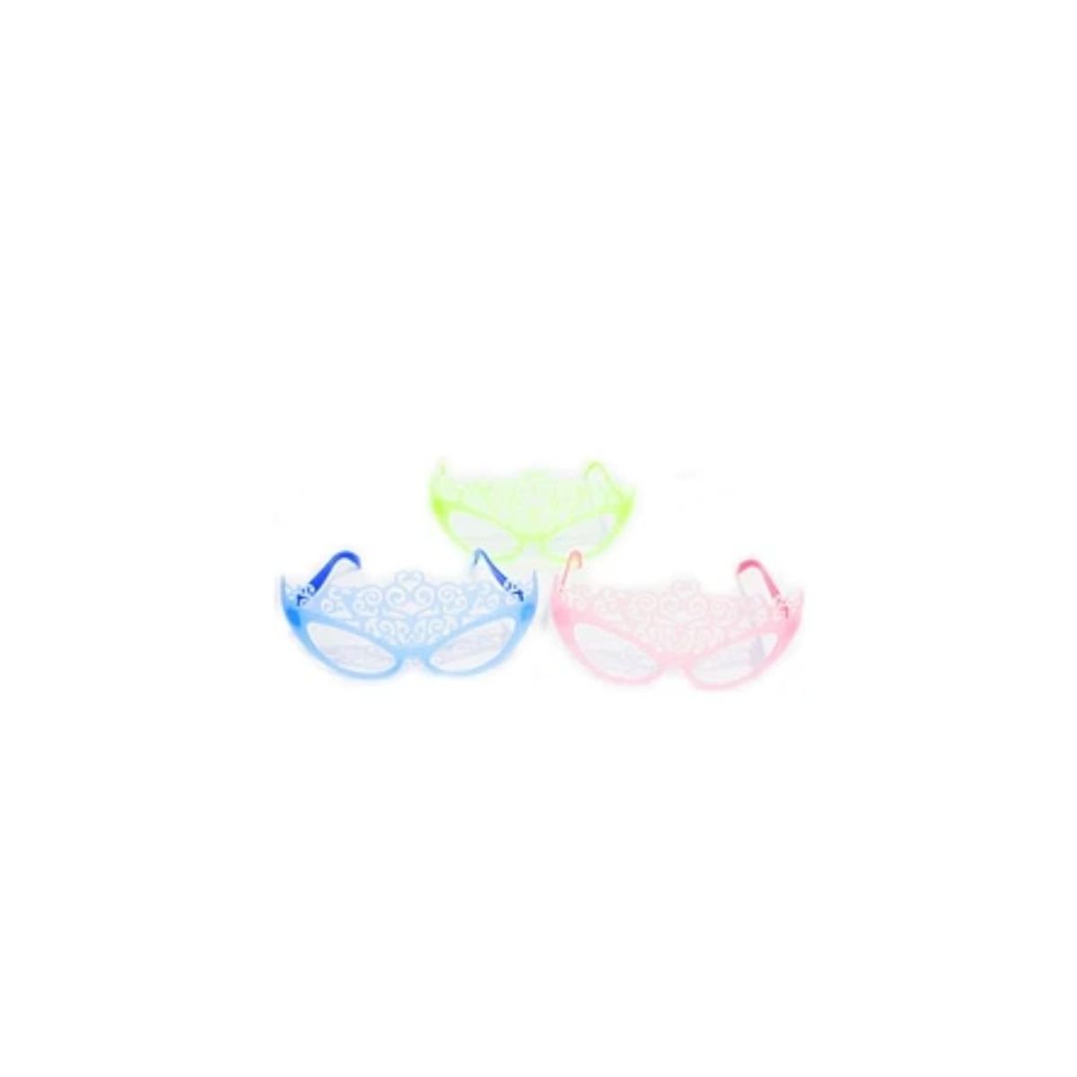 GENERICO - Lentes De Fiesta Luminosos Colores Aleatorios 4pcs 7x17cm