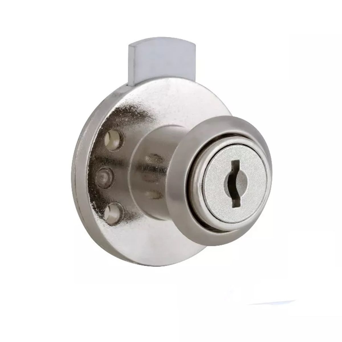 GENERICO - Cerradura Chapa Cajón Tipo Redonda Cilindro 19mm