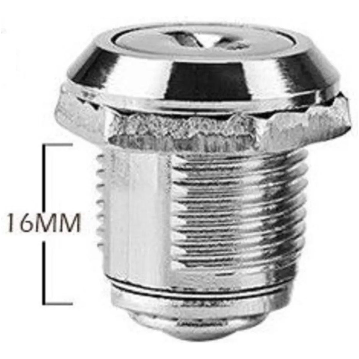 GENERICO - Cerradura Para Casillero Tipo Guantera Puerta 16mm Maximo