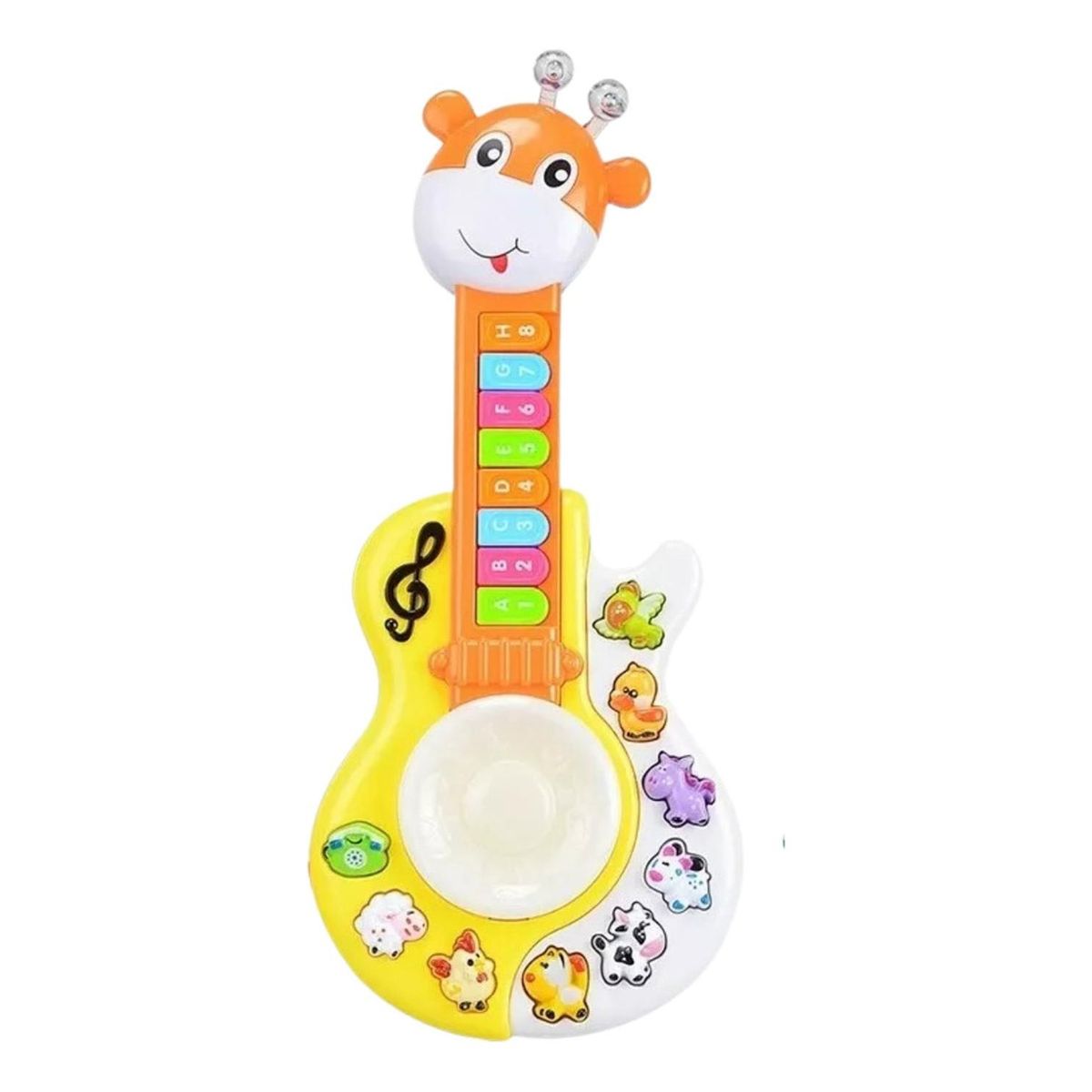 IMPORTCLICK - Guitarra Didáctica Juguete Musical Bebe Jirafa Luces Sonido IMPORTCLICK