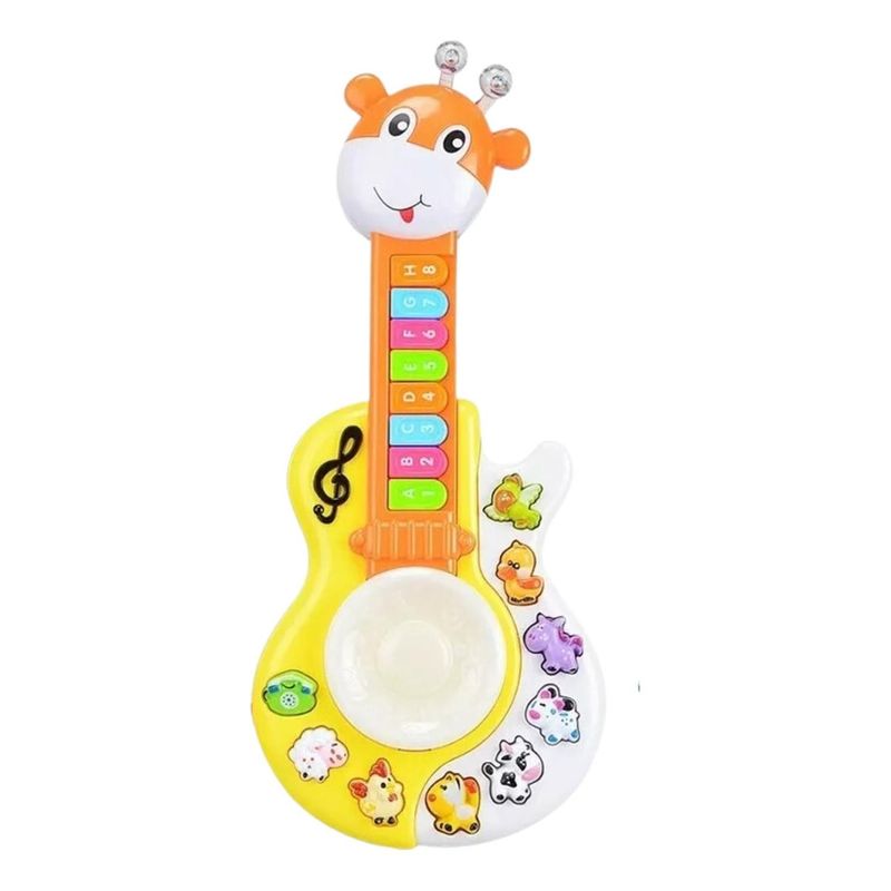 IMPORTCLICK - Guitarra Didáctica Juguete Musical Bebe Jirafa Luces Sonido IMPORTCLICK