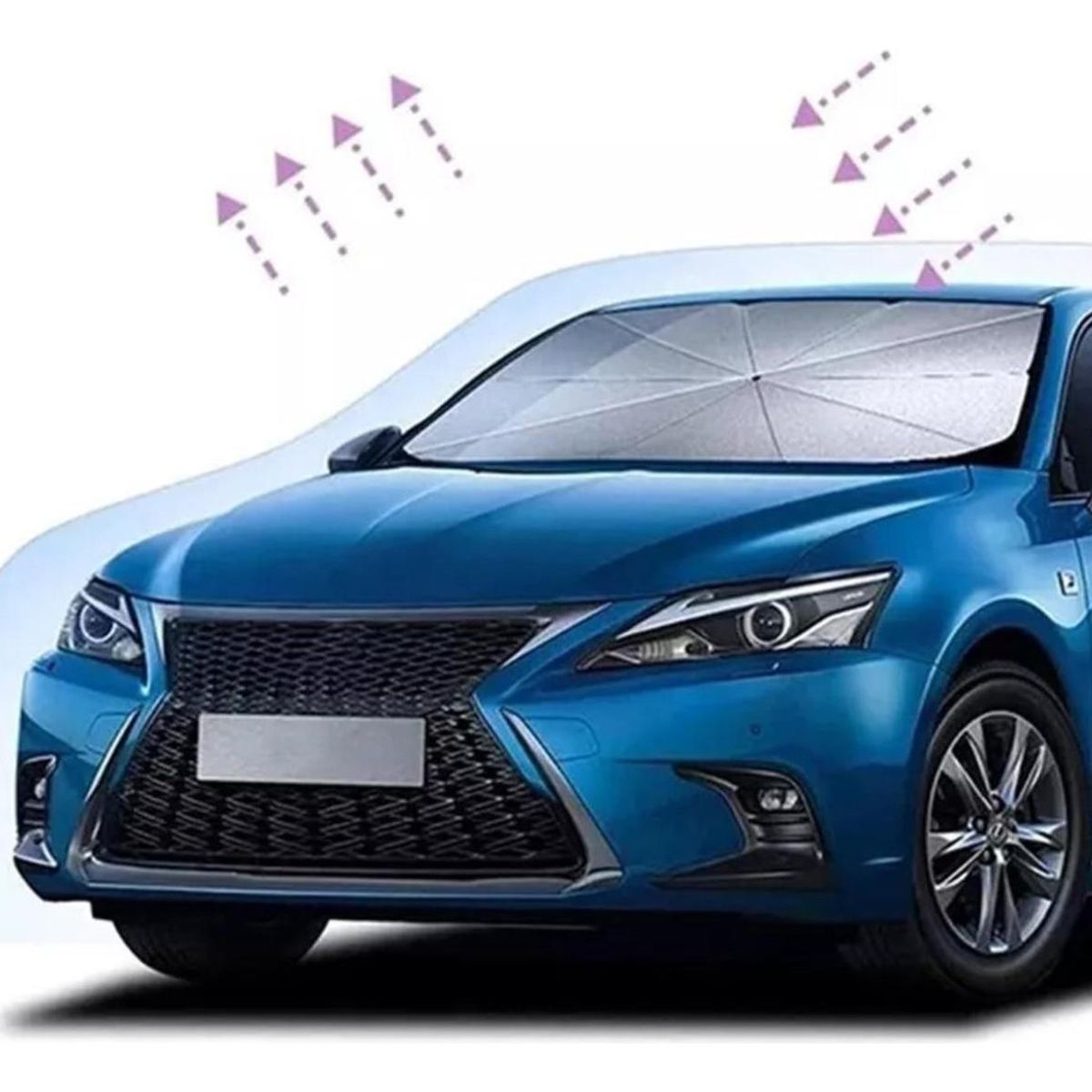 IMPORTCLICK - Cubre Parabrisa Automóvil Parasol Quitasol 126x80 CM IMPORTCLICK