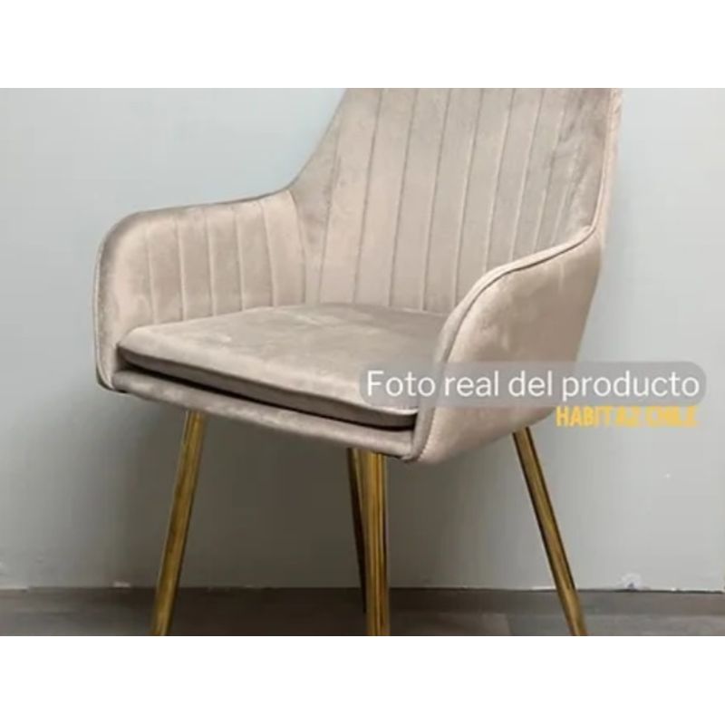 GENERICO - SITIAL POLTRONA BEIGE LINEAL GOLD