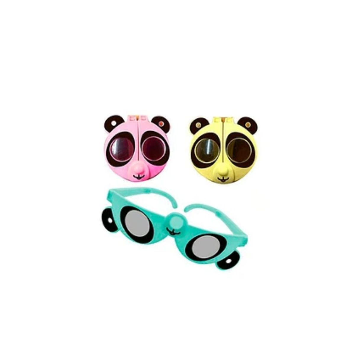 GENERICO - Lentes Oso Panda 2pcs Colores Surtidos 13x15cm