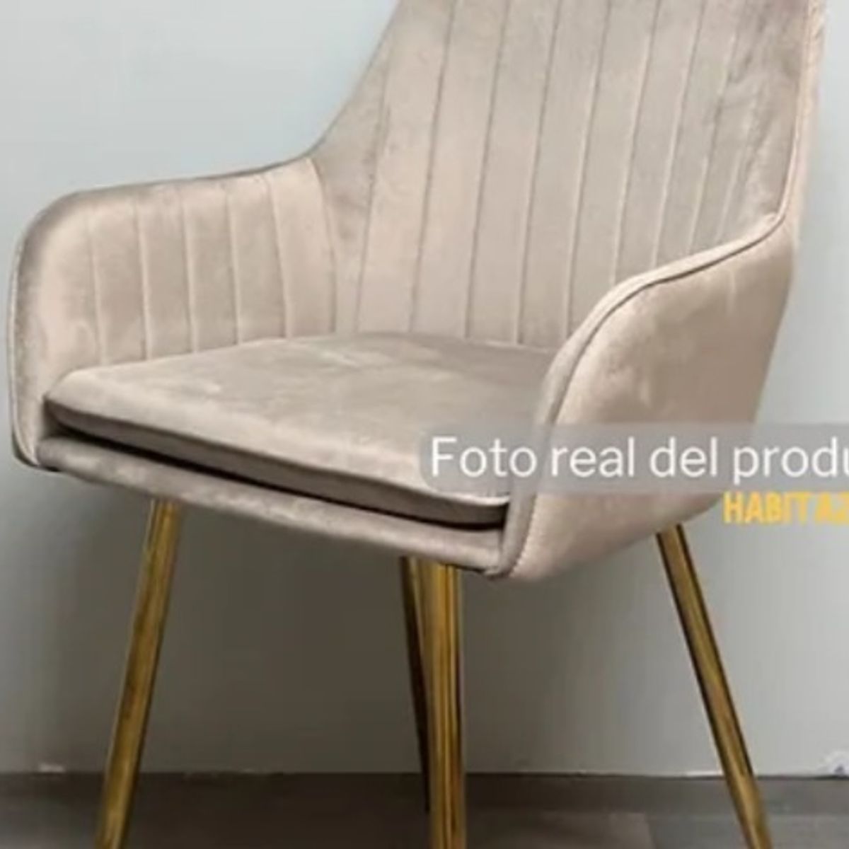 HABITA2 CHILE - PACK 2 SITIAL POLTRONA LINEAL GOLD BEIGE