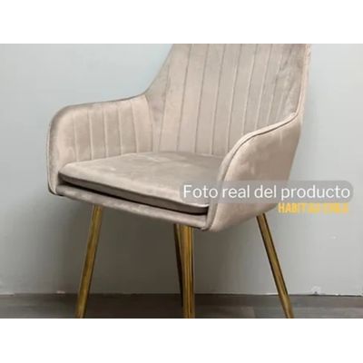Imagen 2 del producto PACK 2 SITIAL POLTRONA LINEAL GOLD BEIGE