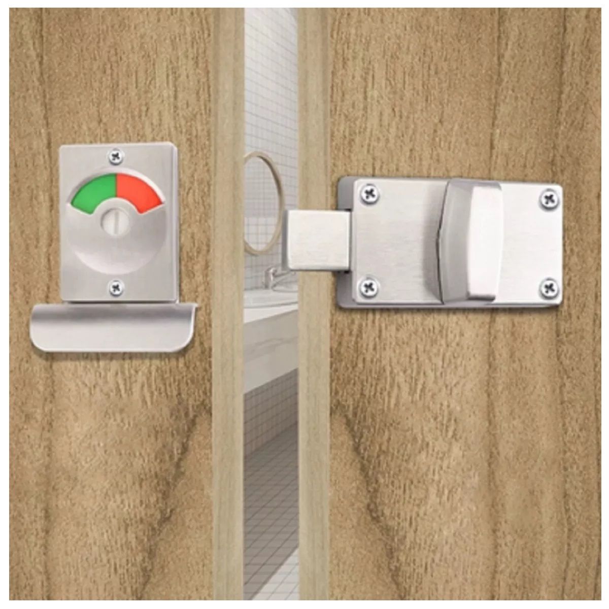 GENERICO - Cerradura Para  Baño O Vestidor Con Indicador Libre / Ocupado