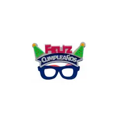 GENERICO - Lentes Cotillon Feliz Cumpleaños 15x18cm