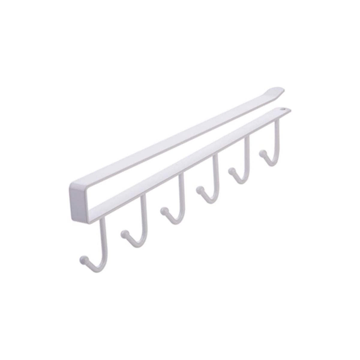 IMPORTCLICK - Colgador Organizador Soporte Tazas Utensilios Cocina Metal Blanco