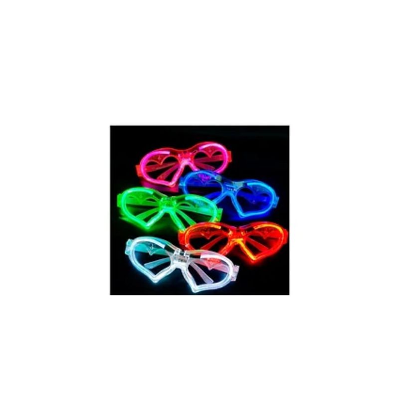 GENERICO - Lentes Led De Corazon Color Aleatorio 6x16cm