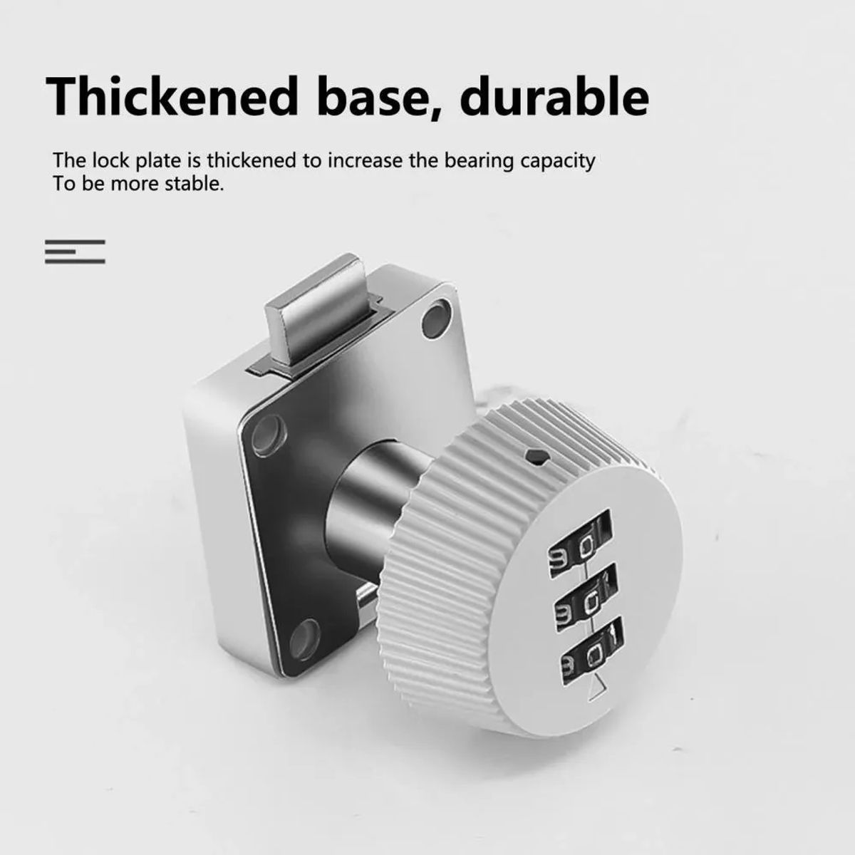 GENERICO - Cerradura  Con Clave Para Mueble Cajon Puerta Hasta 20mm