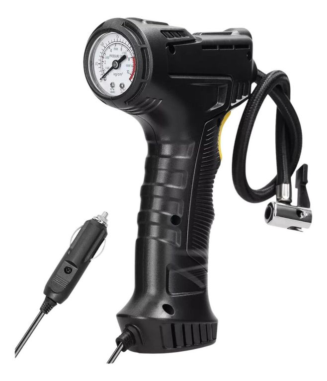 Compresor Portatil 12 V 120 Watt Infla Neumatico Auto Negro