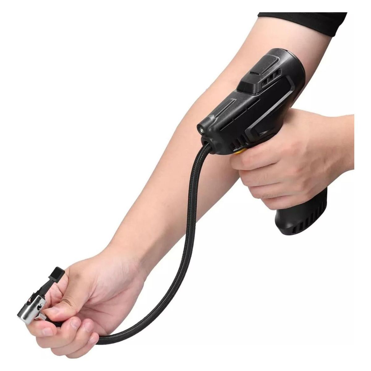 IMPORTCLICK - Compresor Portátil 12 V 120 Watt Infla Neumático Auto Negro