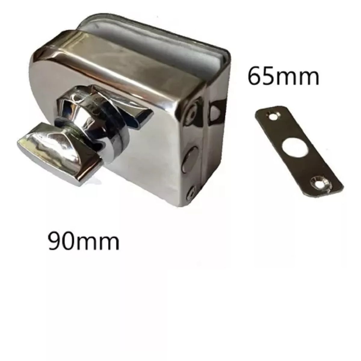 GENERICO - Cerradura Puerta Vidrio De 8 A 12mm de Tipo Pestillo