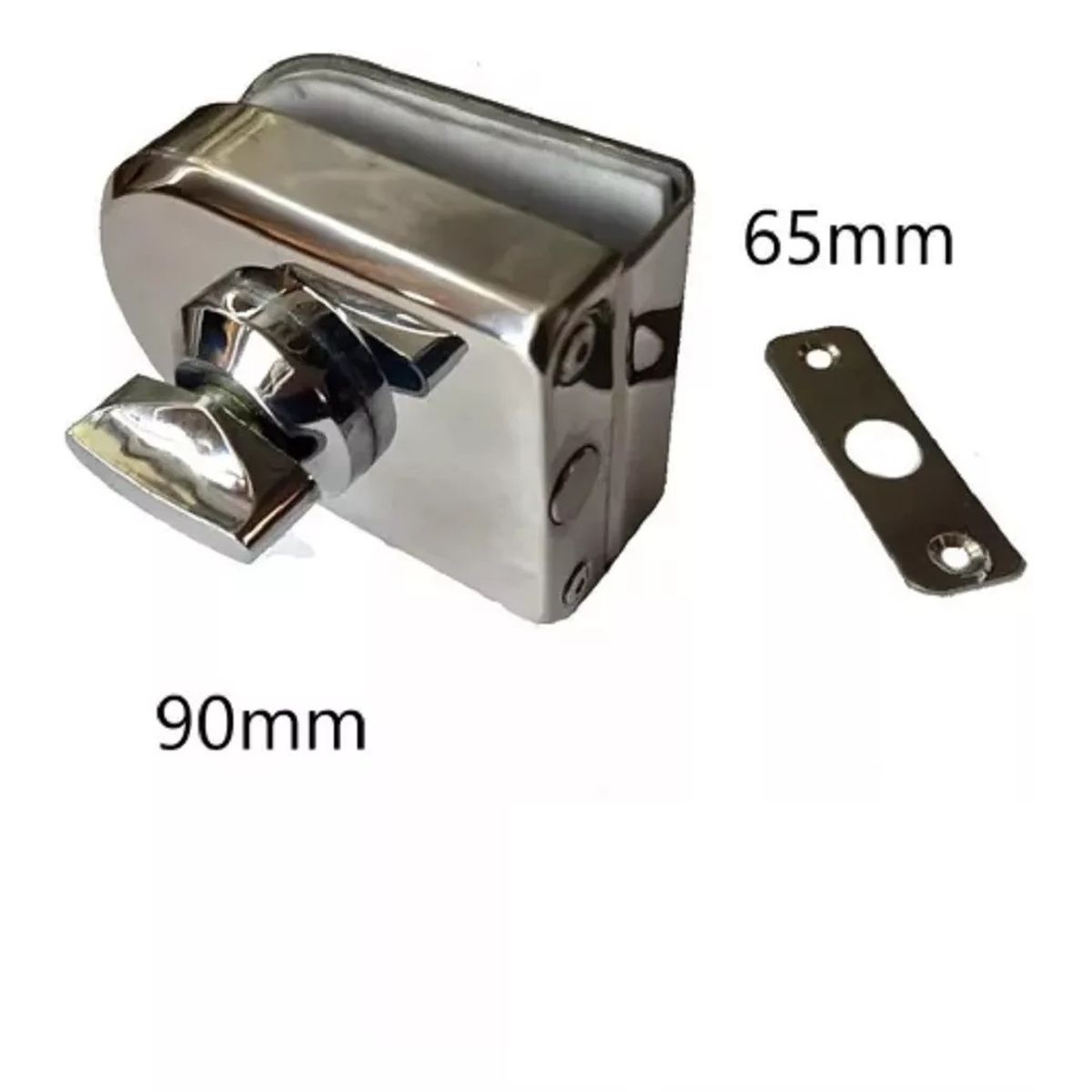 GENERICO - Cerradura Puerta Vidrio De 8 A 12mm de Tipo Pestillo