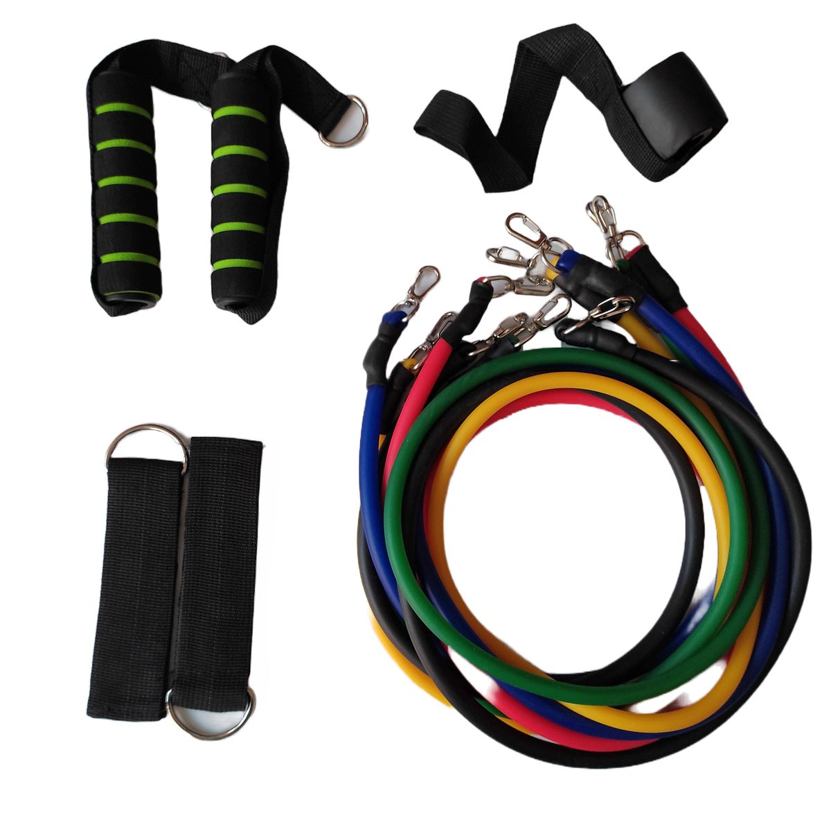 GENERICO - Tubos Elásticos Fitness 11 Piezas