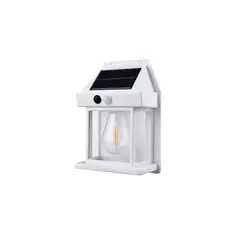 IMPORTCLICK - Farol Foco Solar Pared Sensor Movimiento 3.2 V Luz Cálida Blanco