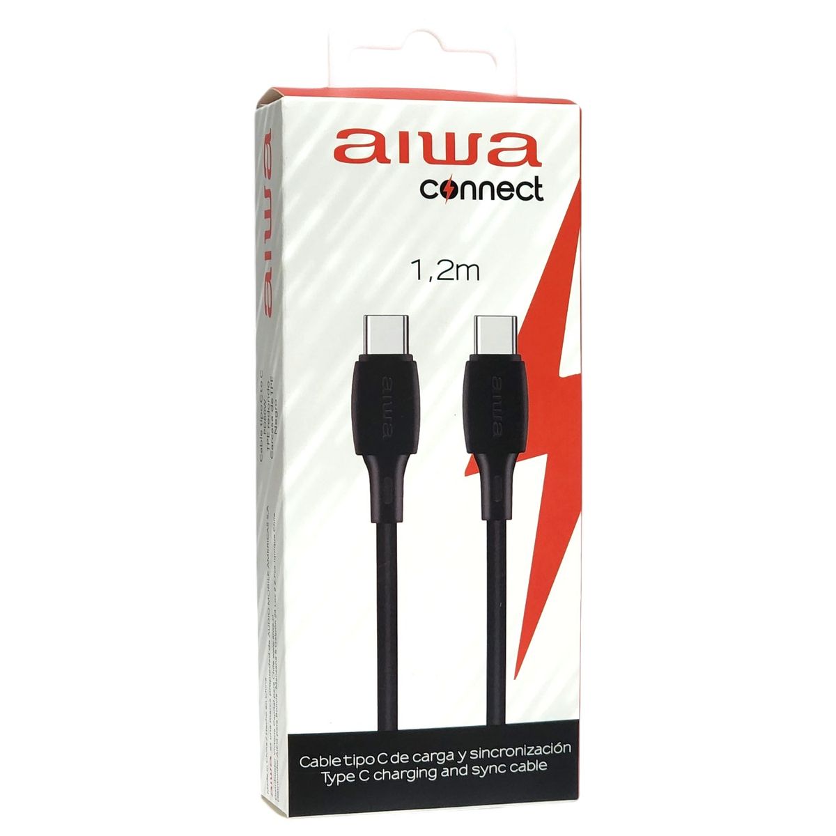 AIWA - Cable Aiwa USB Tipo C a Tipo C 12m AWCS1CC4B