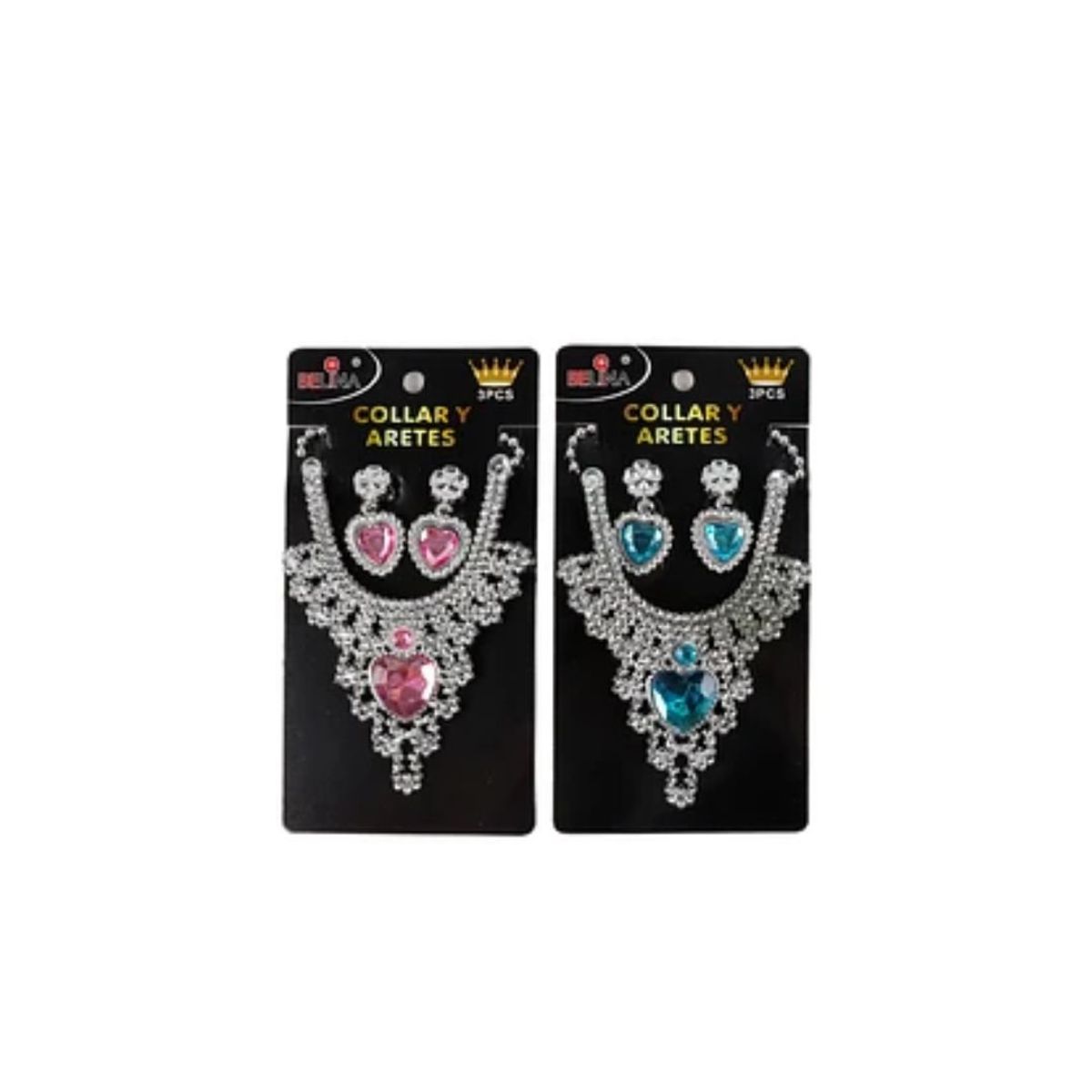 GENERICO - Collar Y Aretes Princesa Color aleatorio 95mmx35cm