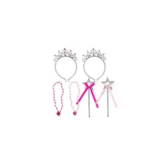 GENERICO - Accesorios Princesa Cintillo Corona Collar y Varita