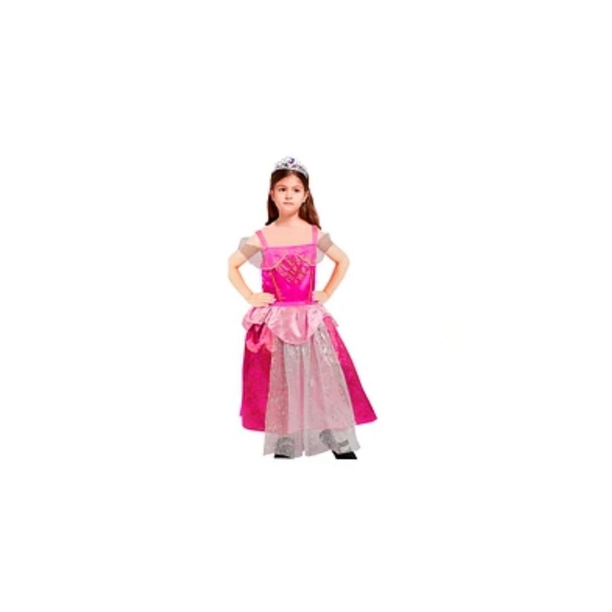 GENERICO - Vestido Princesa Fucsia 1pcs 110cm