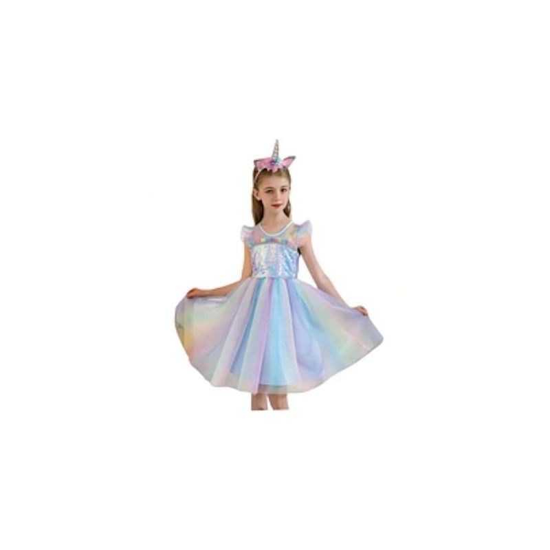 GENERICO - Vestido De Unicornio 2pcs 130cm