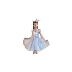 GENERICO - Vestido De Unicornio 2pcs 130cm