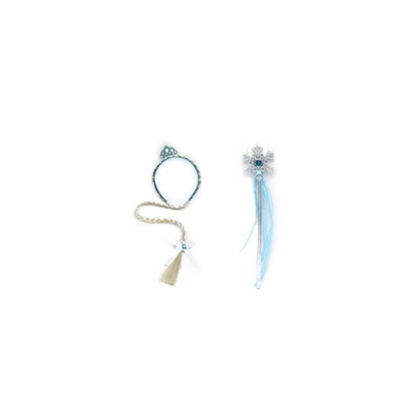GENERICO - Conjunto De Trenza y Varita De Hada Frozen