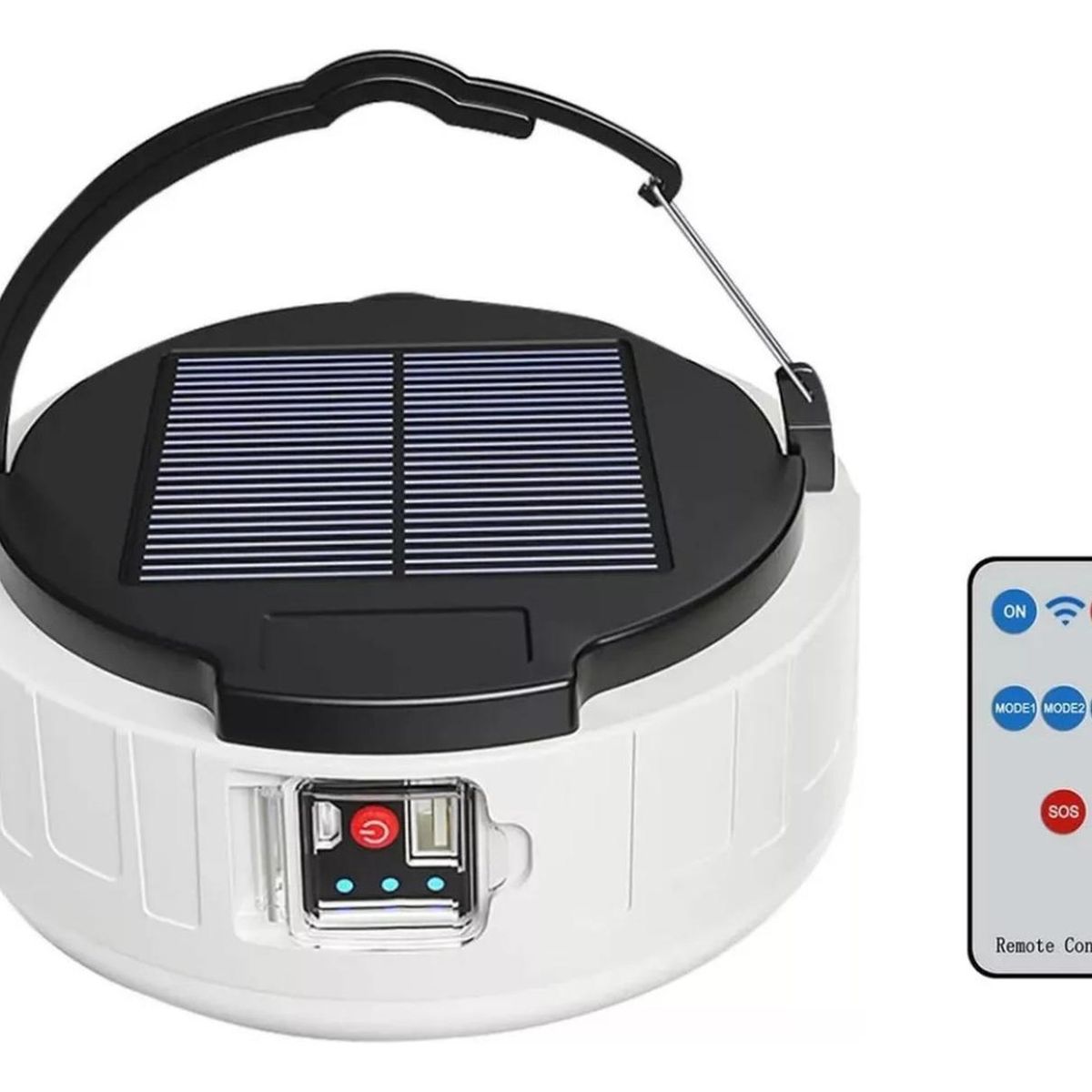 IMPORTCLICK - Lámpara Solar Emergencia Recargable Cargador USB Control Remoto