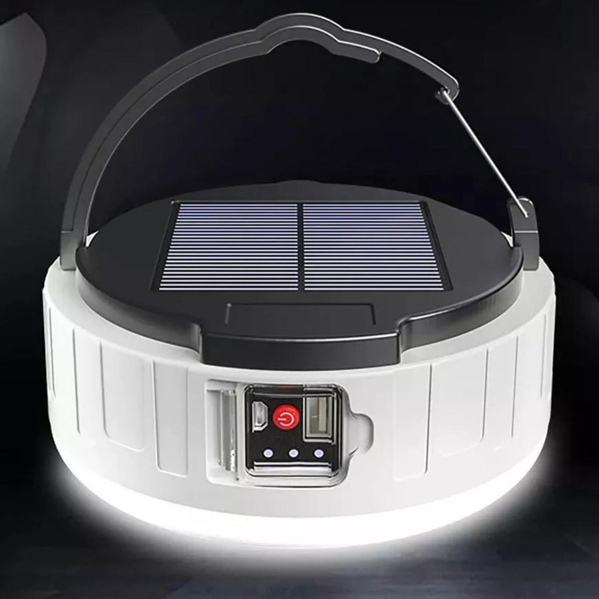 IMPORTCLICK - Lámpara Solar Emergencia Recargable Cargador USB Control Remoto