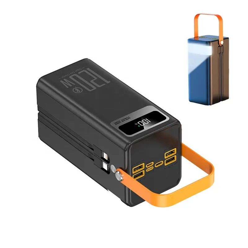 GENERICO - Power Bank Portátil Alta Capacidad 60000mAh Impermeable Carga Rápida