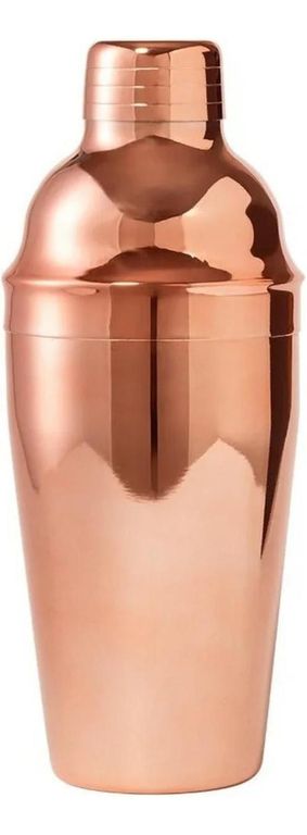 Coctelera Mezcladora Tragos Acero Inoxidable Hamberly 550 ML Cobre